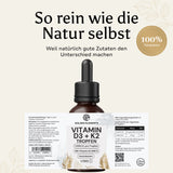 Vitamin D3 + K2 Tropfen - 1.5 Jahre Vorrat