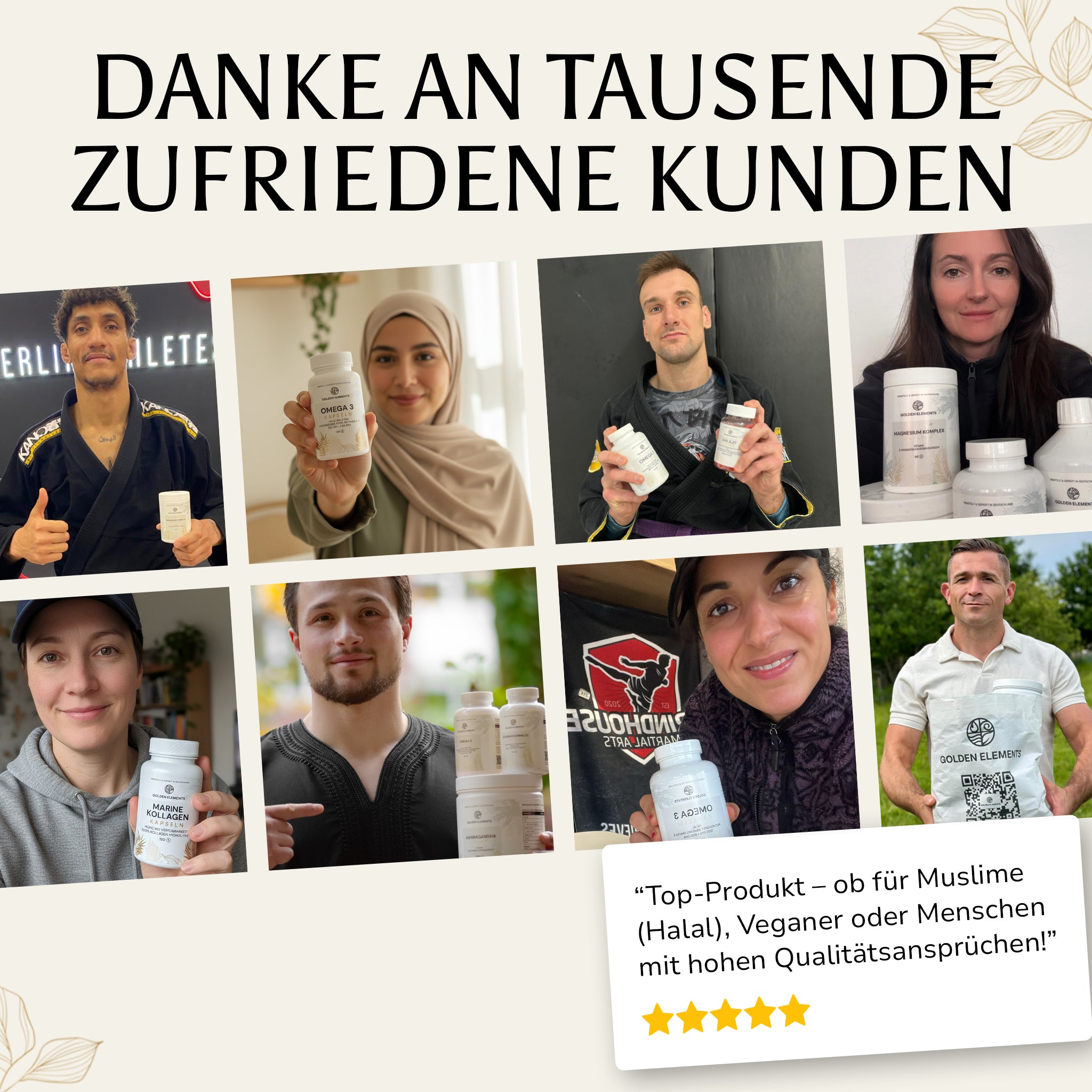 Golden Elements Elektrolyte Komplex Pulver – Kundenfotos, Erfahrungsberichte und Dank an zufriedene Käufer