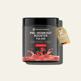 Golden Elements Pre-Workout Booster Pulver Pink Berry Geschmack – beerig-frische Pre-Workout-Variante im Premiumbehälter